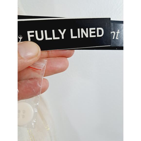 Larry Lavine Woman New! Cream Gold Cropped Pant Size 22W Linen Blend - Picture 4 of 8